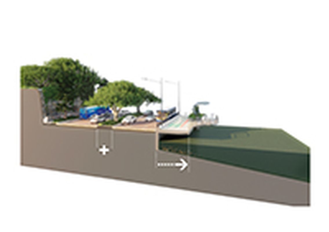 Lateral movements Kingsford Smith Drive Upgrade Landscape Australia