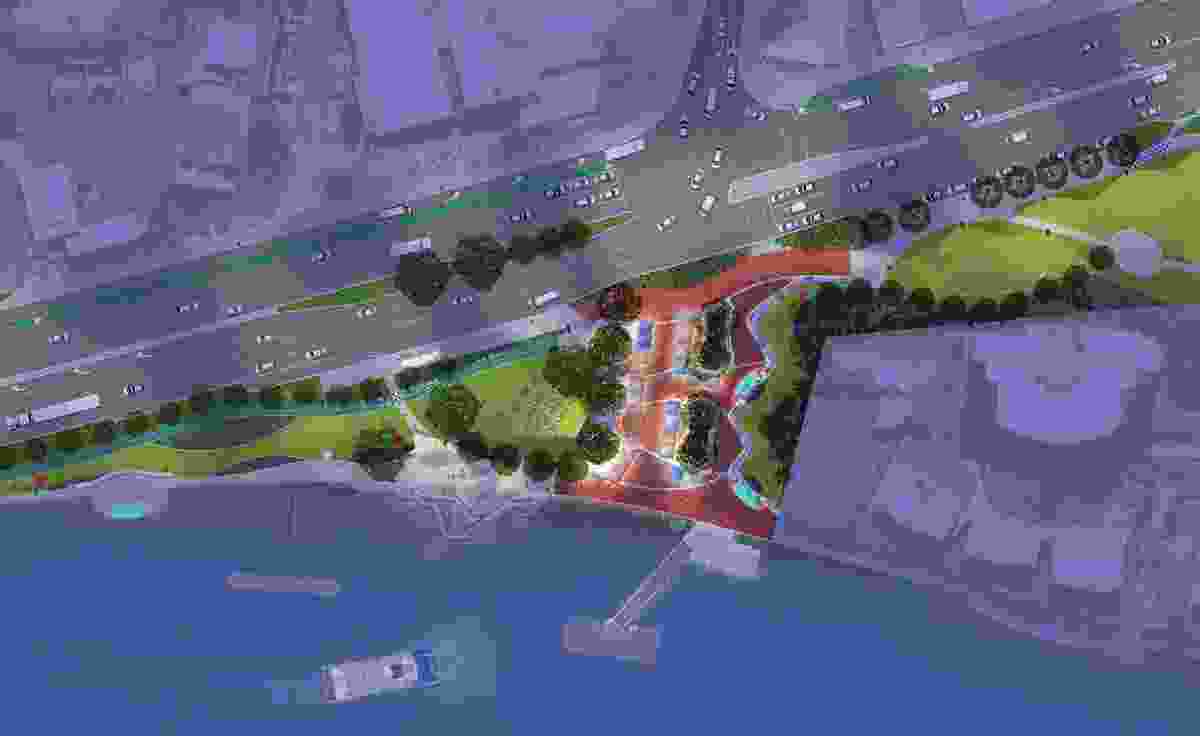 Bretts Wharf Plaza site plan