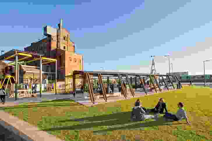 Port Adelaide Renewal: Hart’s Mill Surrounds	 by Aspect Studios in association with Mulloway Studio.