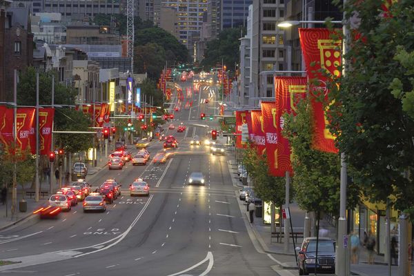 William Street, Sydney after the Cross City Tunnel project.