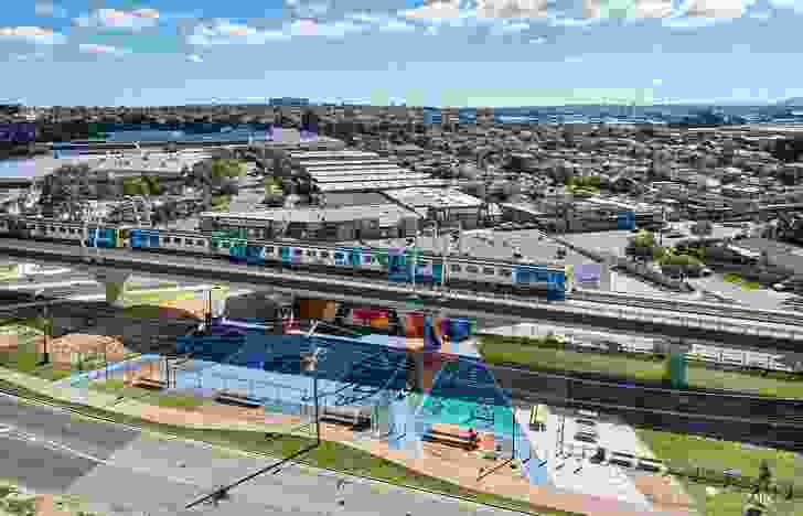 Caulfield to Dandenong Level Crossing Removal Project by Aspect Studios and Cox Architecture.