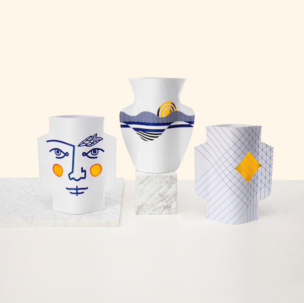 Florero paper vases from Octaevo