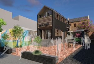 Illustrative design of the La Mama rebuild by Cottee Parker Architects.