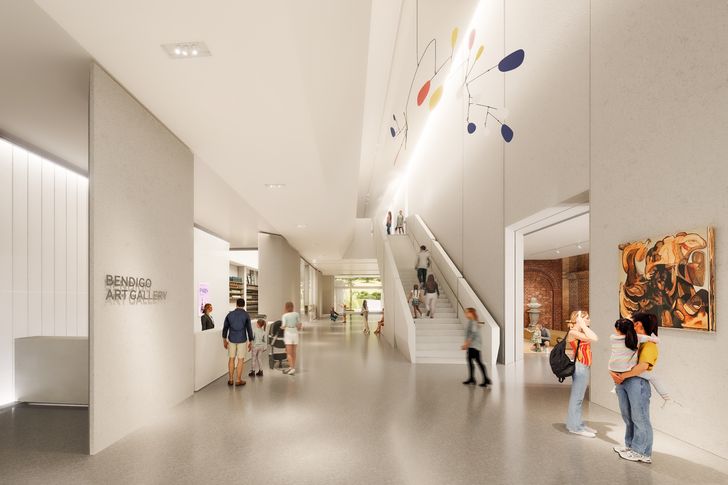 The ground floor exhibition space will be dedicated to the display of contemporary Australian and First Nations collections, while the upstairs gallery will host ticketed exhibitions.