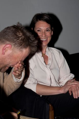 Client Donata Carrazza with architect Jan van Schaik.