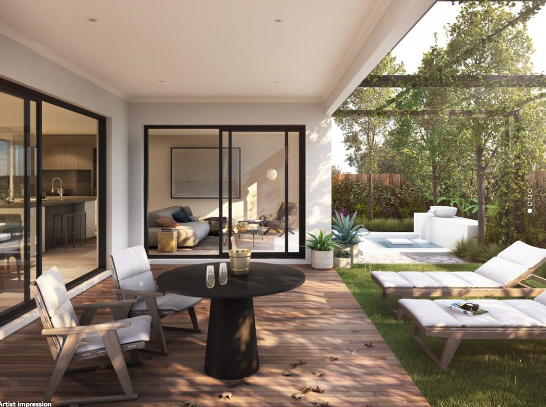An artist's impression of the houses that will be available in YarraBend.