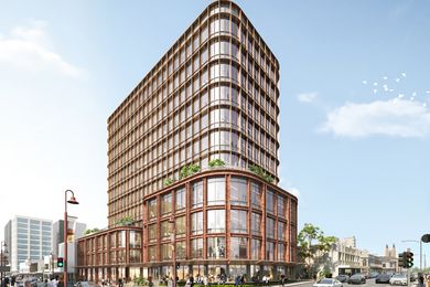 A development application for a 12-storey building in Hobart's CBD has been lodged with Hobart City Council.