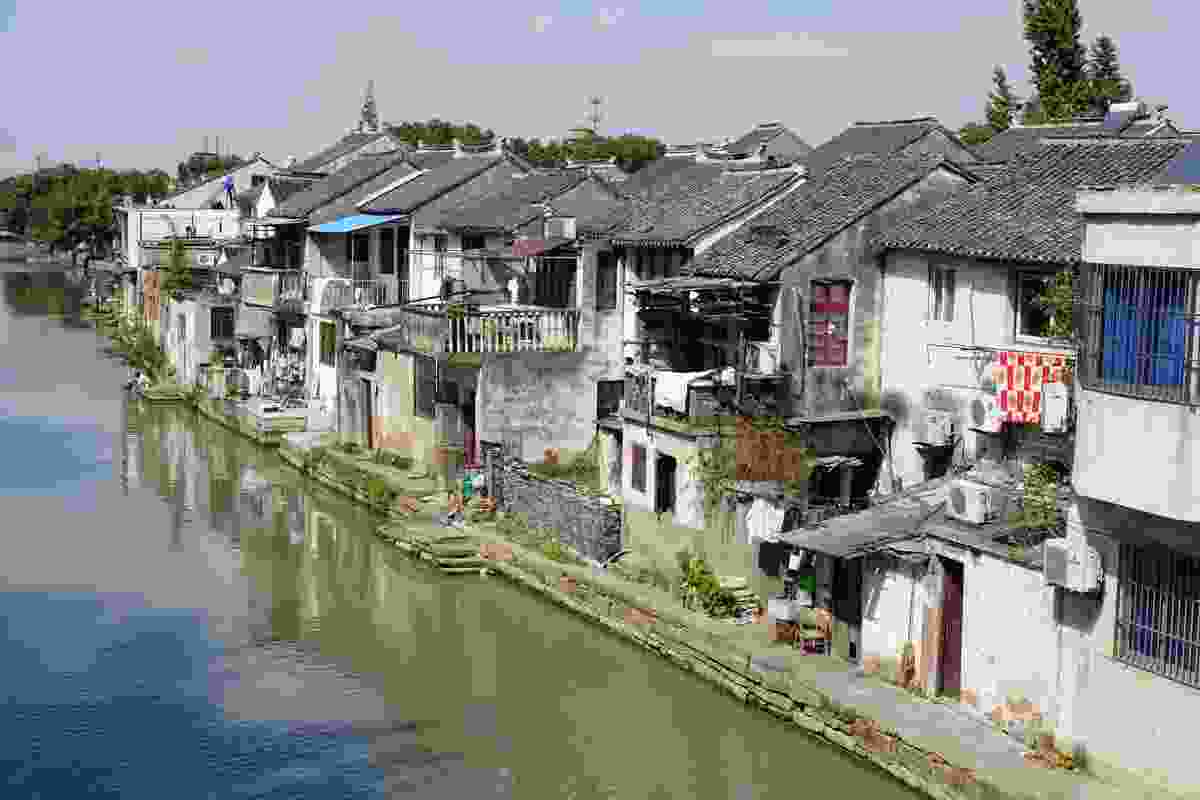 Tongli floating town in Suzhou.