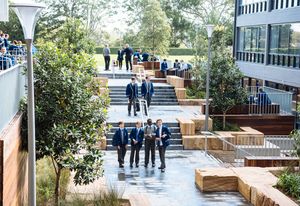 Therry Courtyard, Saint Ignatius College, Riverview by Arcadia Landscape Architecture.