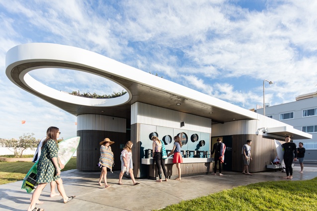 North Bondi Amenities (NSW) by Sam Crawford Architects with Lymesmith.