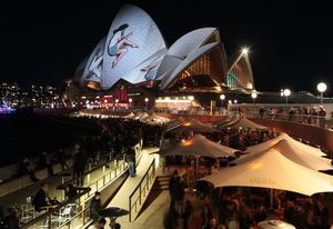 UrbanScreen explores the sculptural form of the Opera House and its role as a home for the performing arts.