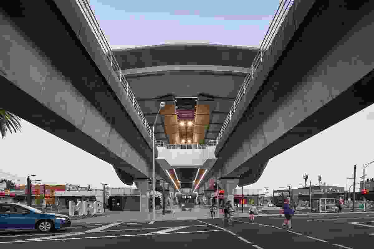 Caulfield to Dandenong Level Crossing Removal by Cox Architecture with Aspect Studios.