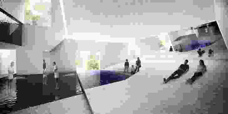 The Pool exhibition proposal for 2016 Venice Architecture Biennale by Amelia Holliday, Isabelle Toland and Michelle Tabet.