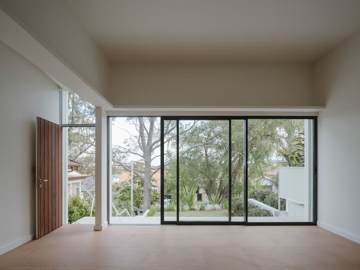 Concealed cove lighting is a respite from the glaring white LED downlights typical in developer projects.