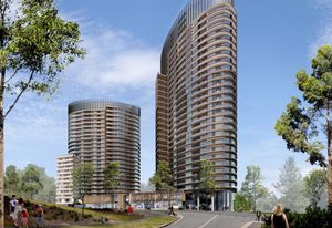 Render of Australia Towers II and III by Bates Smart.