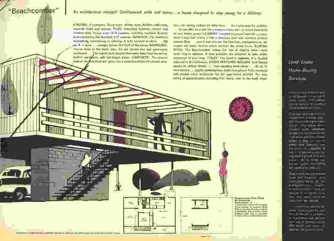 1962 magazine clipping about the (then) radical new Beachcomber house. 