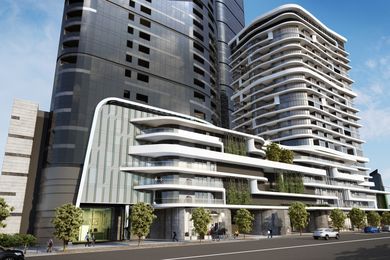 The approved Rothelowman Architects project at 60-82 Johnson Street in Fishermans Bend is being sold by the developer.