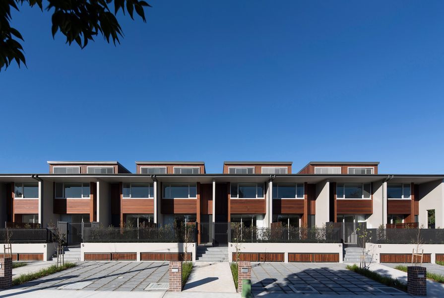Dulwich Hill Terrace Houses by Redshift Architecture & Art.
