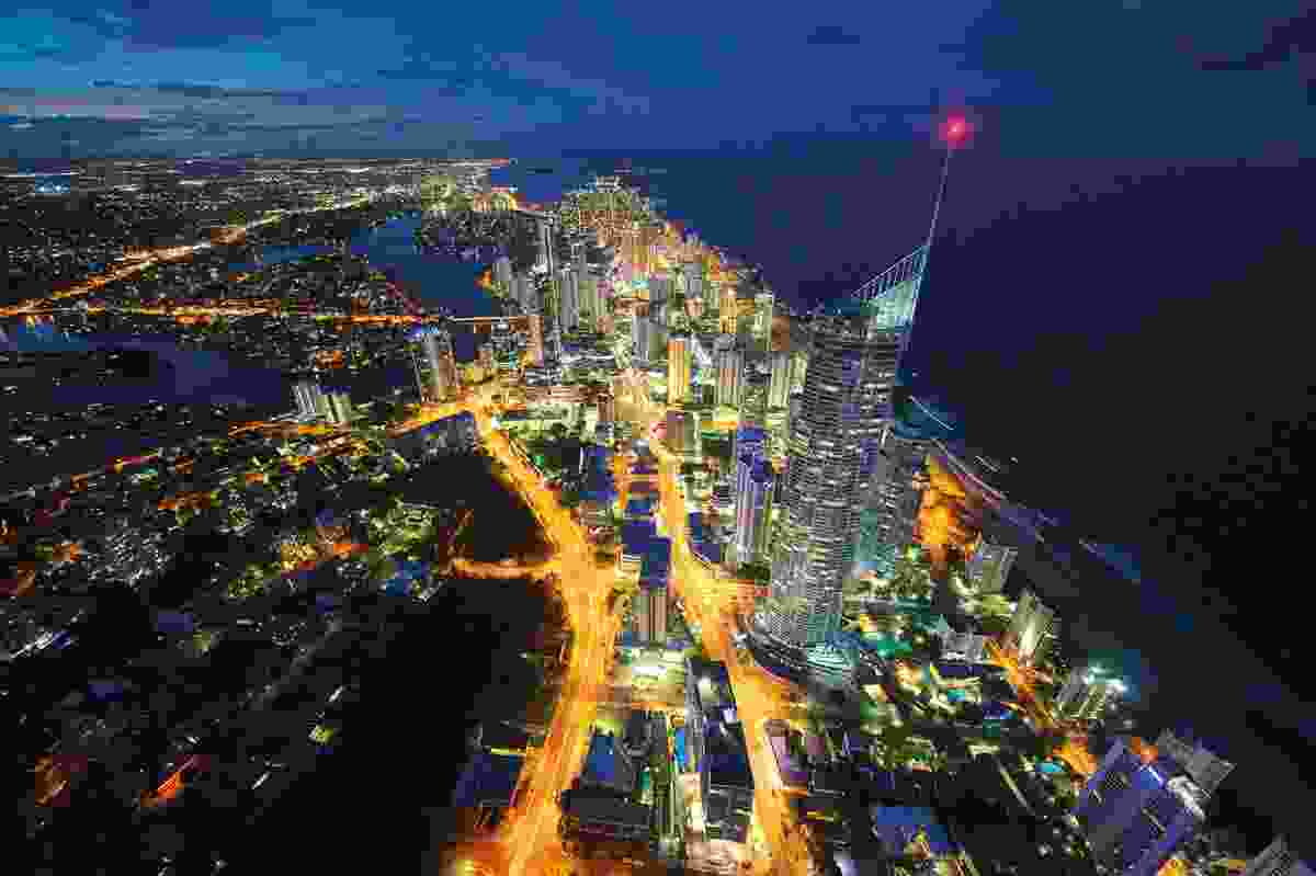 Hugging fifty-seven kilometres of coastline, the Gold Coast is Australia’s sixth-largest city, with a population of approximately six hundred thousand people.