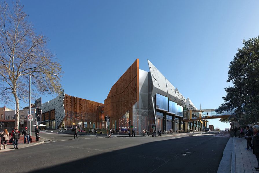 Wollongong Central shopping centre expansion ArchitectureAU