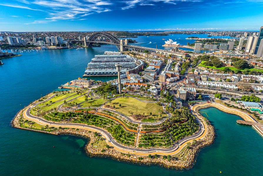 Barangaroo Reserve by Peter Walker and Partners Landscape Architecture and Johnson Pilton Walker.