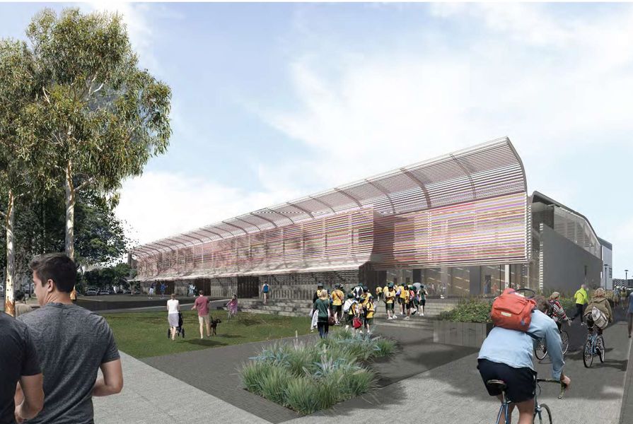 Huntley Street Recreation Centre concept design by Collins and Turner Architects.