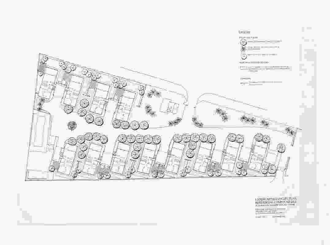 Residential compound for the Australian Mission to East Dili Timor, 2000, with Suzi Boyd Landscape Architect.