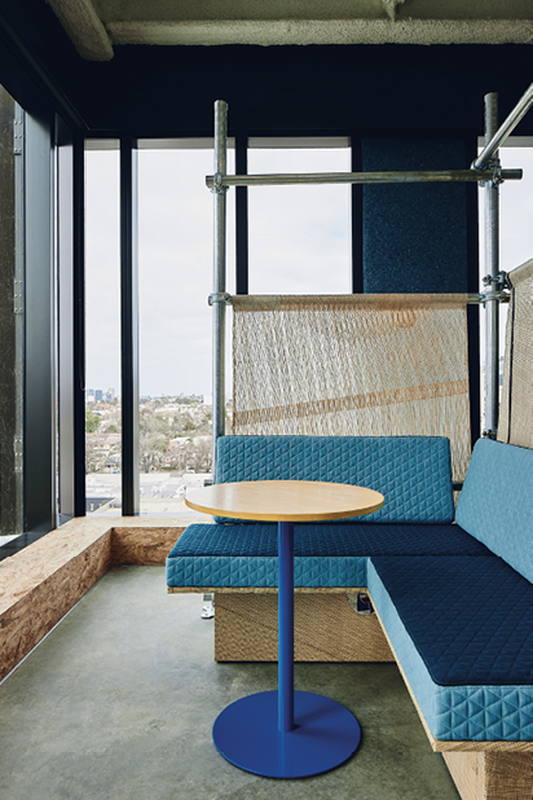 The office of B-Corp certified design agency Today features recycled materials, moveable walls and modular furniture.
