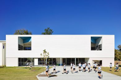 The design of St Ambrose Primary School includes a variety of carefully considered indoor and outdoor spaces for learning.