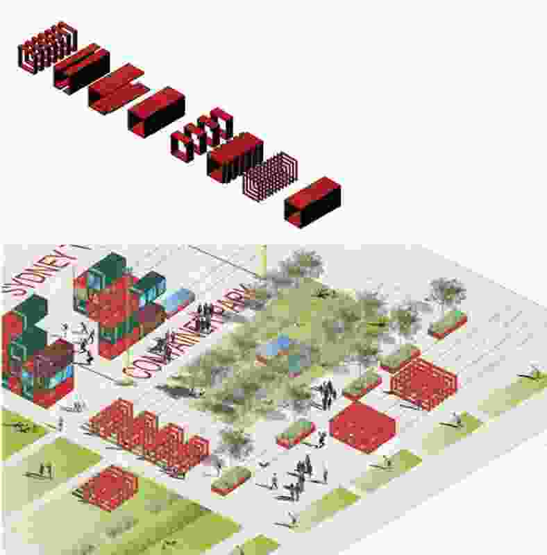Container park, from the HTBI competition scheme.