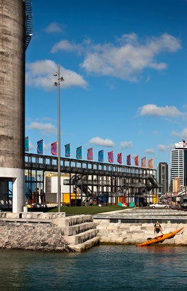North Wharf Promenade, Silo Park and Jellicoe Street by Taylor Cullity Lethlean with Wraight + Associates.