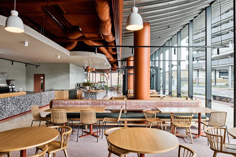 Three new dining venues at Melbourne Airport by Techne Architecture and ...
