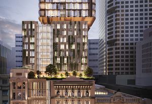 The 49-storey tower to be built above Sydney’s City Tattersalls Club, designed by BVN.
