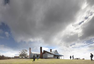 The group tour John Wardle's Captain Kelly’s Cottage and Shearer’s Quarters projects on Bruny Island.