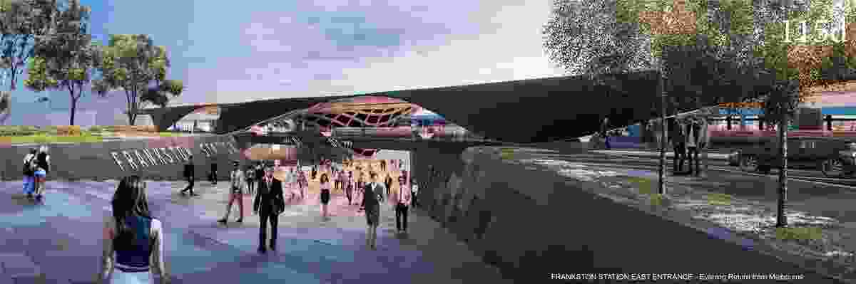 Proposal for the new Frankston railway station by Supermanouvre.