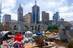 Inflatable ‘luminarium’ appears in Fed Square