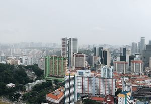 The view from the top of Pinnacle at Duxton.
