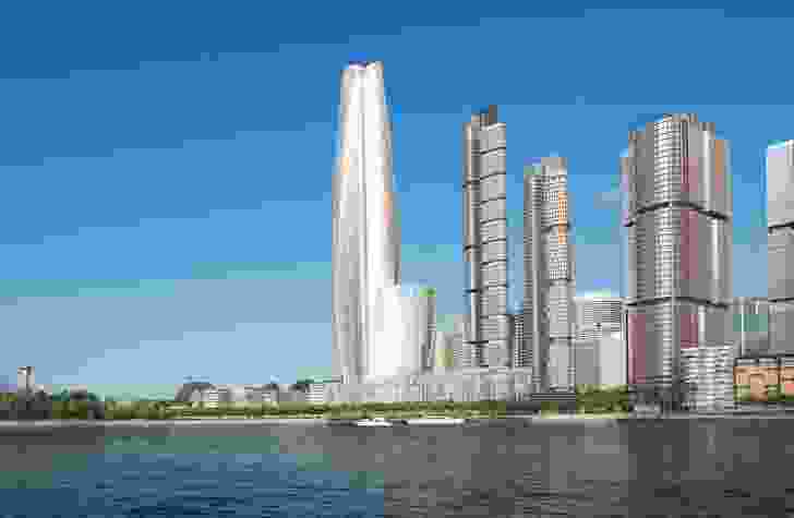 Proposed Crown Resorts tower at Barangaroo by Wilkinson Eyre.