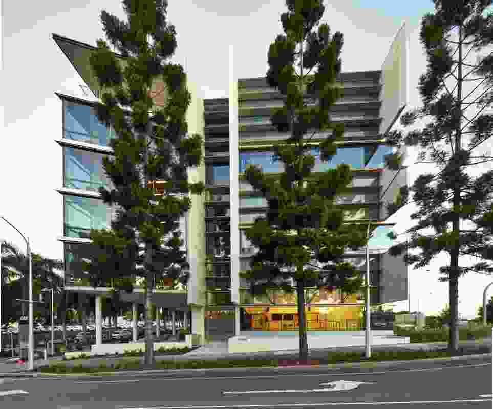 Stage two of the Queensland University of Technology's Creative Industries Precinct at Kelvin Grove campus, designed by Richard Kirk Architect and Hassell in a joint venture.