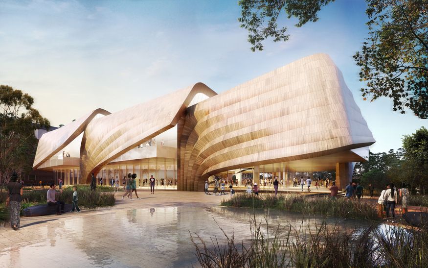 New vision of Adelaide's Aboriginal art museum ArchitectureAu