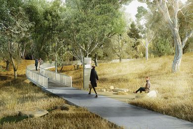 The proposed Acacia Remembrance Sanctuary, masterplanned in 2013 by McGregor Coxall and Chrofi, is a concept for a natural burial and ash interment cemetery in Bringelly, New South Wales.