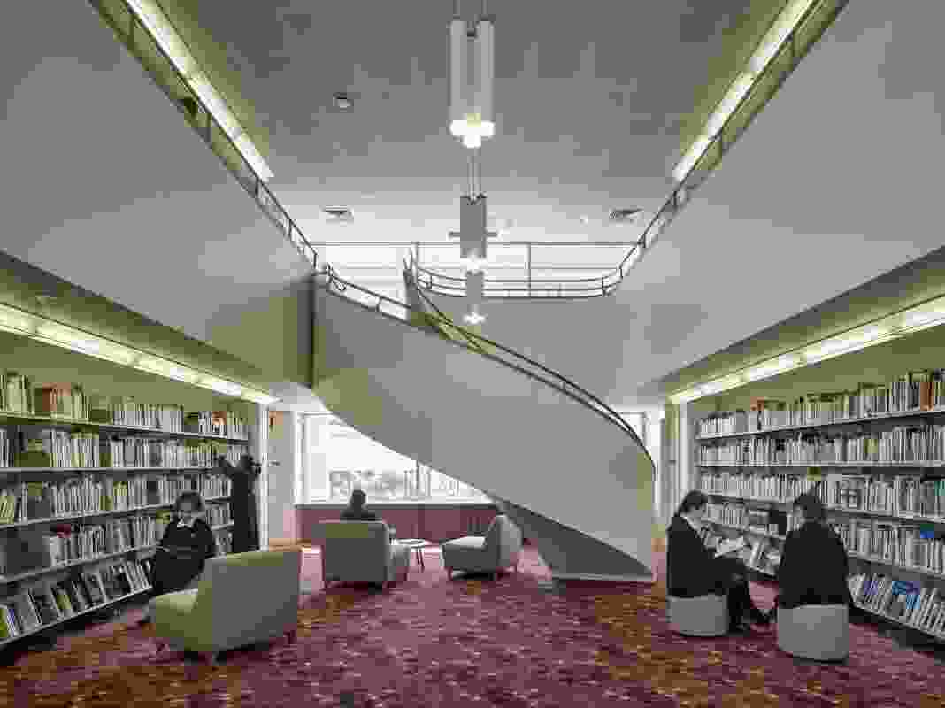 Brisbane Girls Grammar School Research Learning Centre Interior by M3 Architecture.