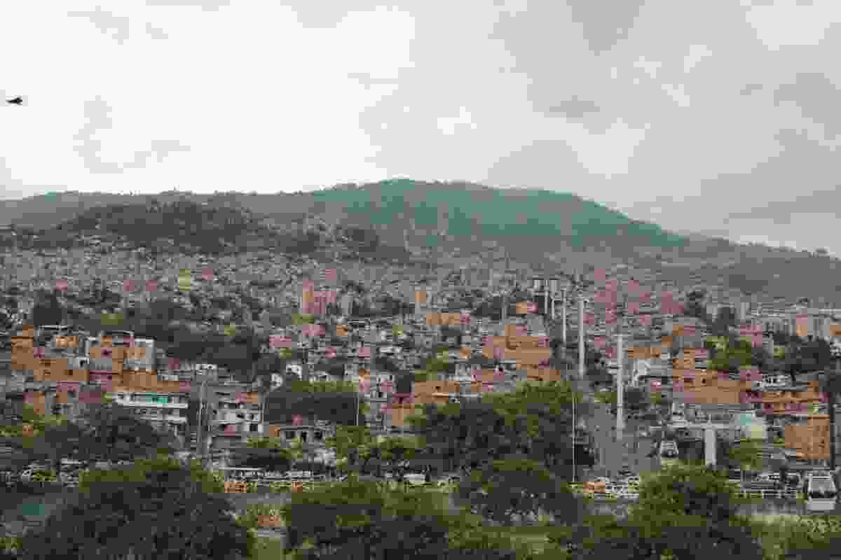 The Santo Domingo cable car in Medellín, Colombia.
