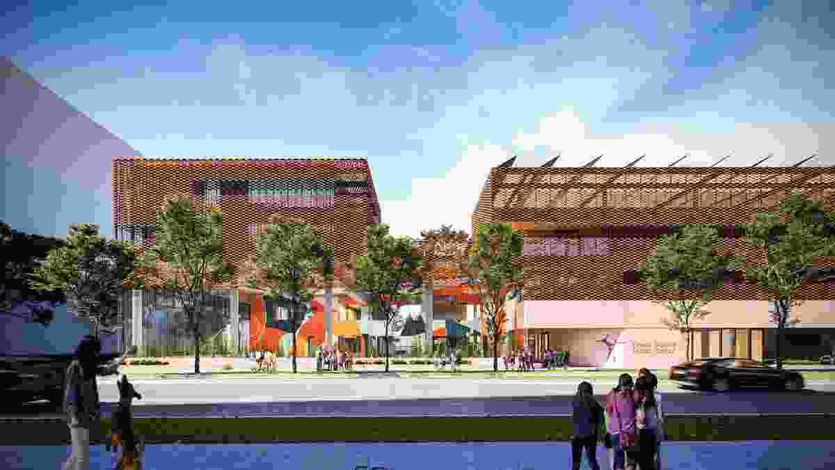 The proposed Green Square Primary School and integrated community space by BVN.