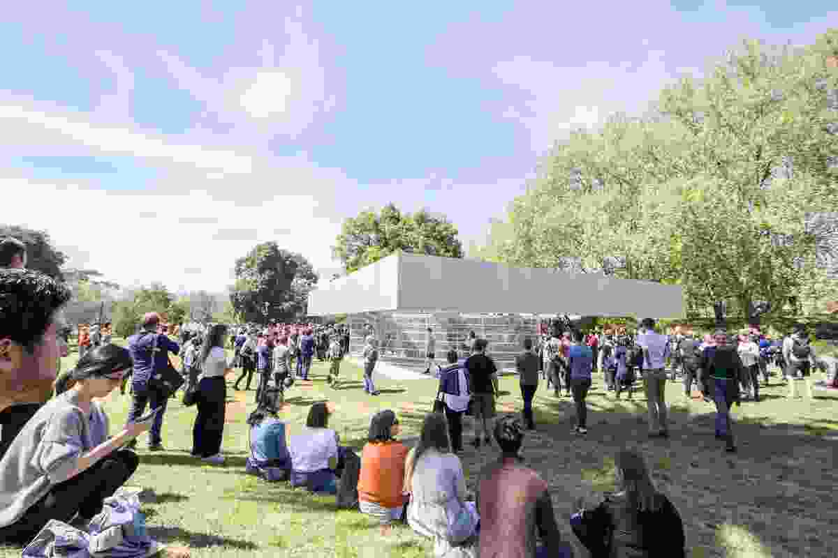 2017 MPavilion by OMA, winner of the Melbourne Award in 2018 for "Contribution to Profile by a Community Organisation."