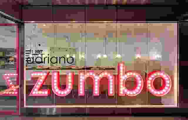 Sweet enticement: the neon sign of Zumbo's Star City cafe.