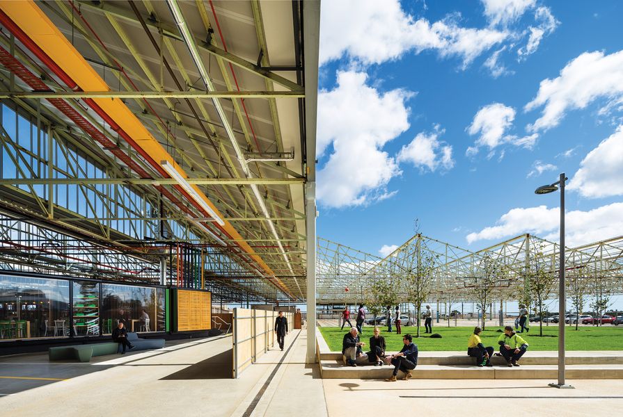 Tonsley Main Assembly Building and Pods by Woods Bagot and Tridente Architects.
