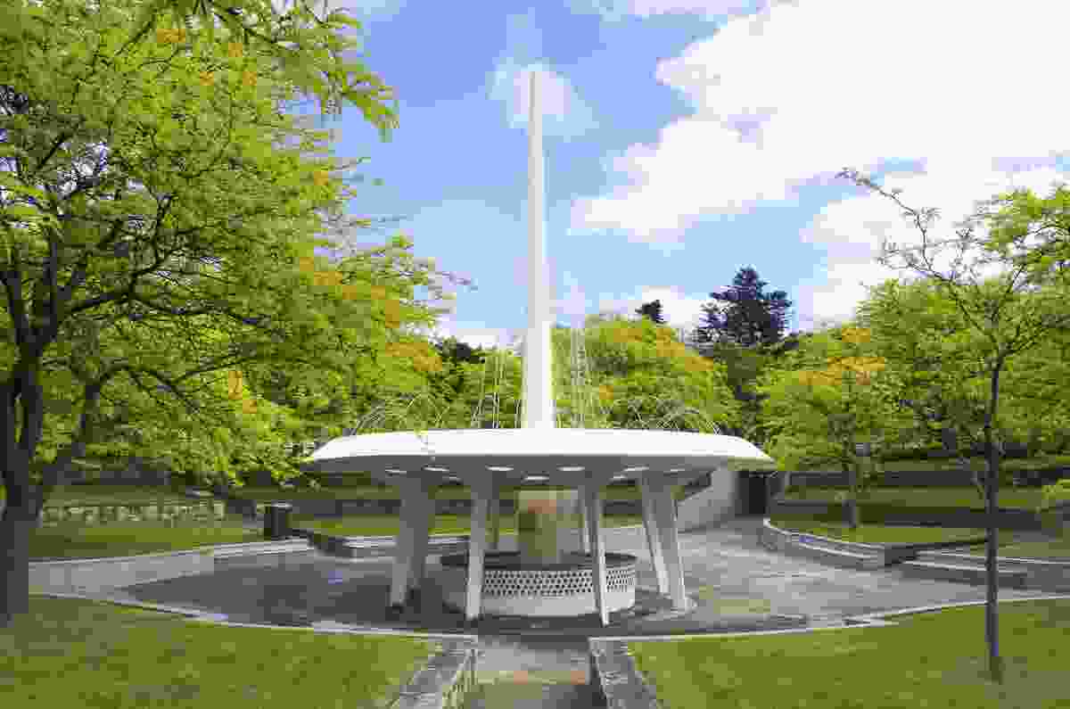 The fountain's design was found through a national competition held in 1961.
