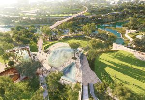 Indicative image from the Victoria Park Draft Vision, featuring the planned cultural centre.