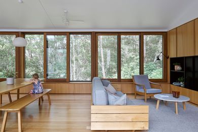 The primary living space in Tierney Drive House is bush-bound, locating its inhabitants in a kind of pre-suburban site condition.